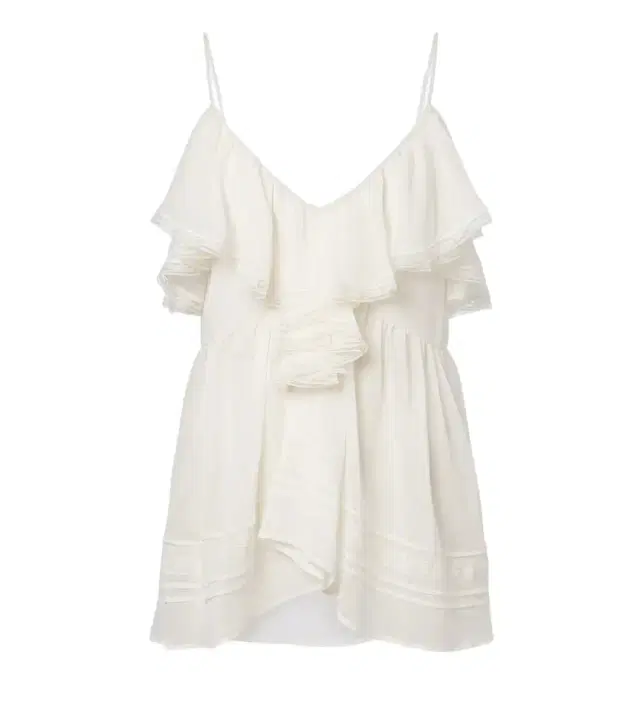 Xu Zhi Ruffled lace-trimmed top