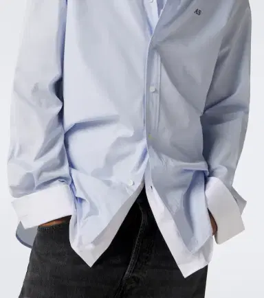 Acne Studios Layered cotton poplin shirt | Thumbnail 2 Acne Studios Layered cotton poplin shirt | Thumbnail 2