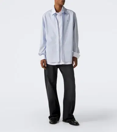 Acne Studios Layered cotton poplin shirt | Thumbnail 7 Acne Studios Layered cotton poplin shirt | Thumbnail 7