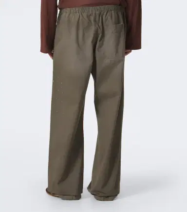Acne Studios Cotton twill wide-leg pants | Thumbnail 3