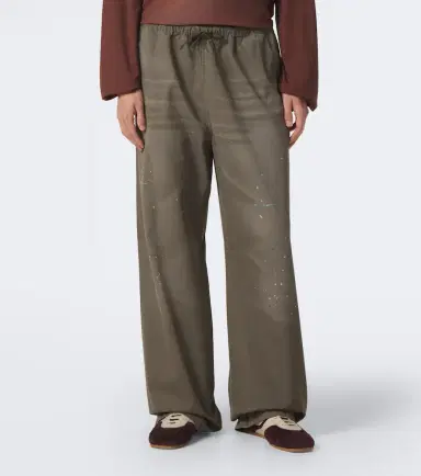 Acne Studios Cotton twill wide-leg pants | Thumbnail 4
