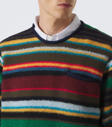 Sacai Striped wool-blend sweater | Thumbnail 2 Sacai Striped wool-blend sweater | Thumbnail 2