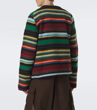 Sacai Striped wool-blend sweater | Thumbnail 3 Sacai Striped wool-blend sweater | Thumbnail 3