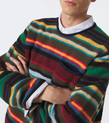 Sacai Striped wool-blend sweater | Thumbnail 4 Sacai Striped wool-blend sweater | Thumbnail 4