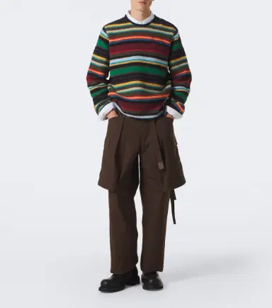 Sacai Striped wool-blend sweater | Thumbnail 5 Sacai Striped wool-blend sweater | Thumbnail 5