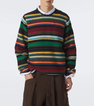 Sacai Striped wool-blend sweater | Thumbnail 6 Sacai Striped wool-blend sweater | Thumbnail 6
