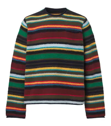 Sacai Striped wool-blend sweater | Thumbnail 1 Sacai Striped wool-blend sweater | Thumbnail 1