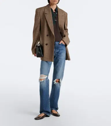 Frame The Vertical distressed straight jeans | Thumbnail 2