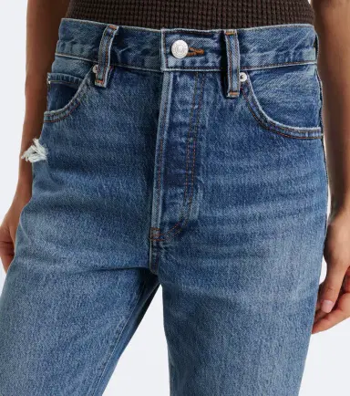 Frame The Vertical distressed straight jeans | Thumbnail 4