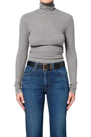 Citizens of Humanity Caradene Turtleneck - Heather Charcoal | Thumbnail 2