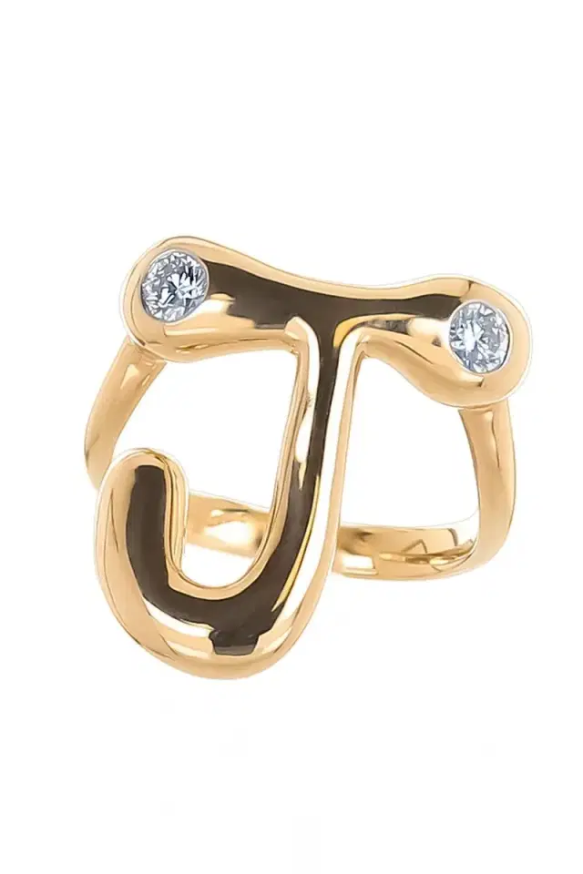 Brent Neale Diamond J Bubble Ring