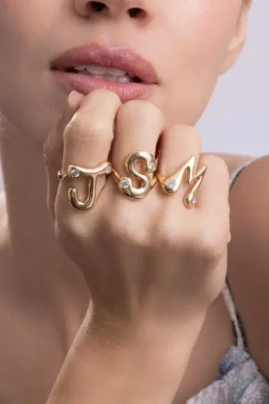 Brent Neale Diamond M Bubble Ring | Thumbnail 2