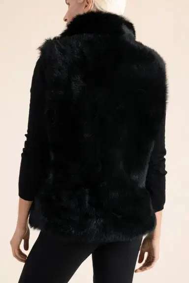 SUSAN BENDER Funnel Neck Zip Vest | Thumbnail 4