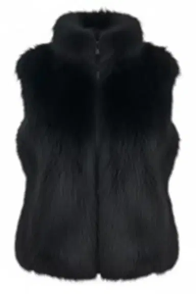 SUSAN BENDER Funnel Neck Zip Vest | Thumbnail 1
