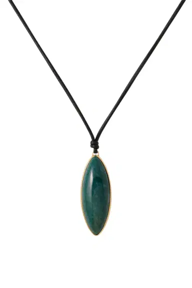 Jennifer Fisher Green Agate Dagger Pendant Necklace | Thumbnail 1