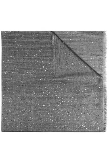 Brunello Cucinelli Paillette Scarf - Dark Grey | Thumbnail 1