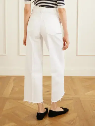 Frame Le Slim Palazzo Frayed High-rise Wide-leg Jeans | Thumbnail 3 Frame Le Slim Palazzo Frayed High-rise Wide-leg Jeans | Thumbnail 3