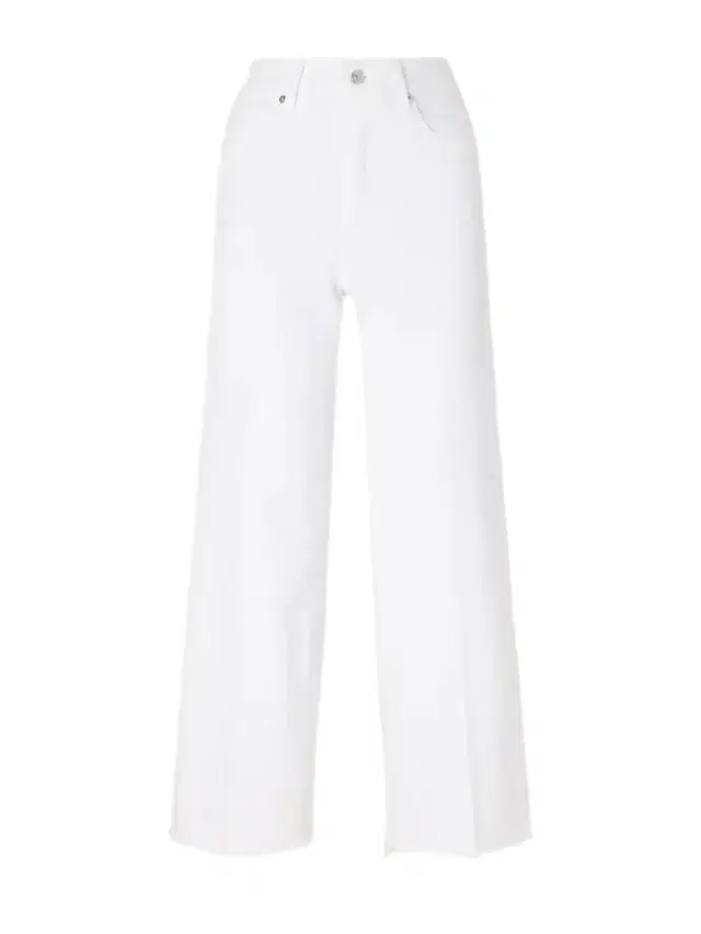 Frame Le Slim Palazzo Frayed High-rise Wide-leg Jeans