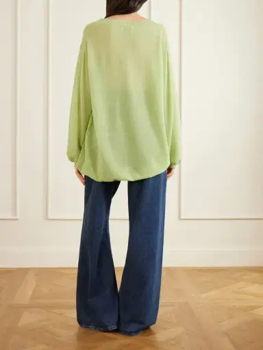 The Elder Statesman Cashmere Sweatshirt | Thumbnail 3 The Elder Statesman Cashmere Sweatshirt | Thumbnail 3