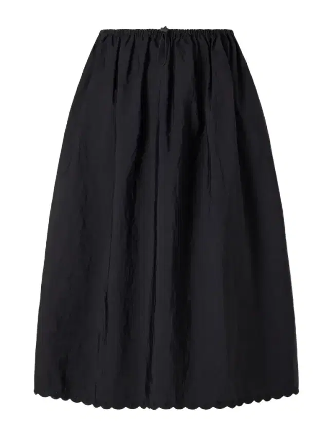 Cbfiella Embroidered Scalloped Taffeta Midi Skirt
