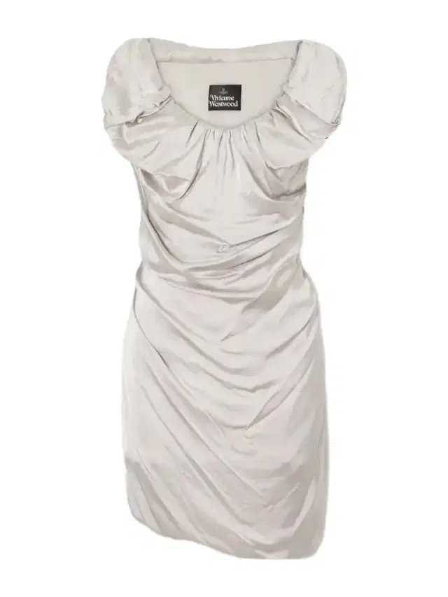 Vivienne Westwood Ginnie Gathered Satin Mini Dress