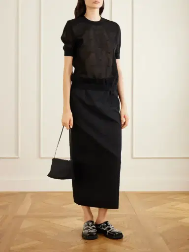 Cecilie Bahnsen Cbfillo Embroidered Knitted Ramie Blouse | Thumbnail 2 Cecilie Bahnsen Cbfillo Embroidered Knitted Ramie Blouse | Thumbnail 2