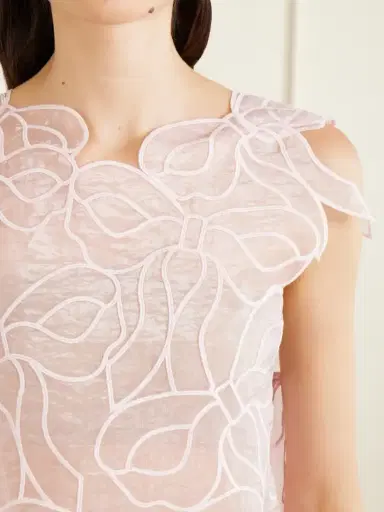 Cecilie Bahnsen Aya Embroidered Crinkled Organza Top | Thumbnail 4 Cecilie Bahnsen Aya Embroidered Crinkled Organza Top | Thumbnail 4