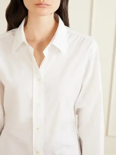 RÓHE Shaped Crinkled Cotton-blend Poplin Shirt | Thumbnail 5 RÓHE Shaped Crinkled Cotton-blend Poplin Shirt | Thumbnail 5