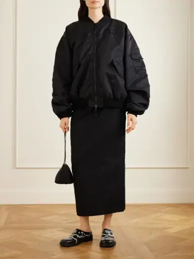 Cecilie Bahnsen Cbfeilan Knotted Embroidered Shell Bomber Jacket | Thumbnail 2