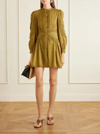 Ulla Johnson Elysia Broderie Anglaise Cotton Mini Dress | Thumbnail 2