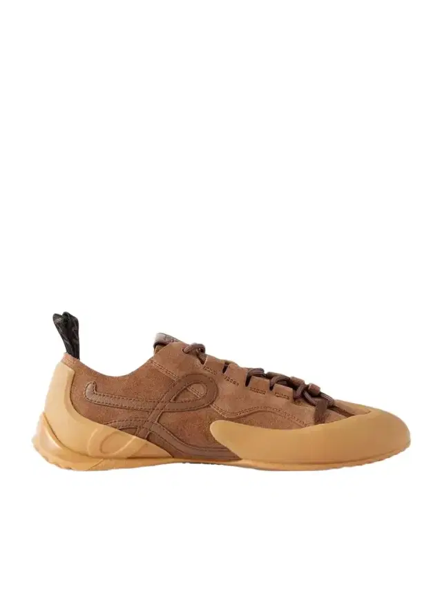 Grip Logo-appliquéd Leather-trimmed Suede And Tpu Sneakers