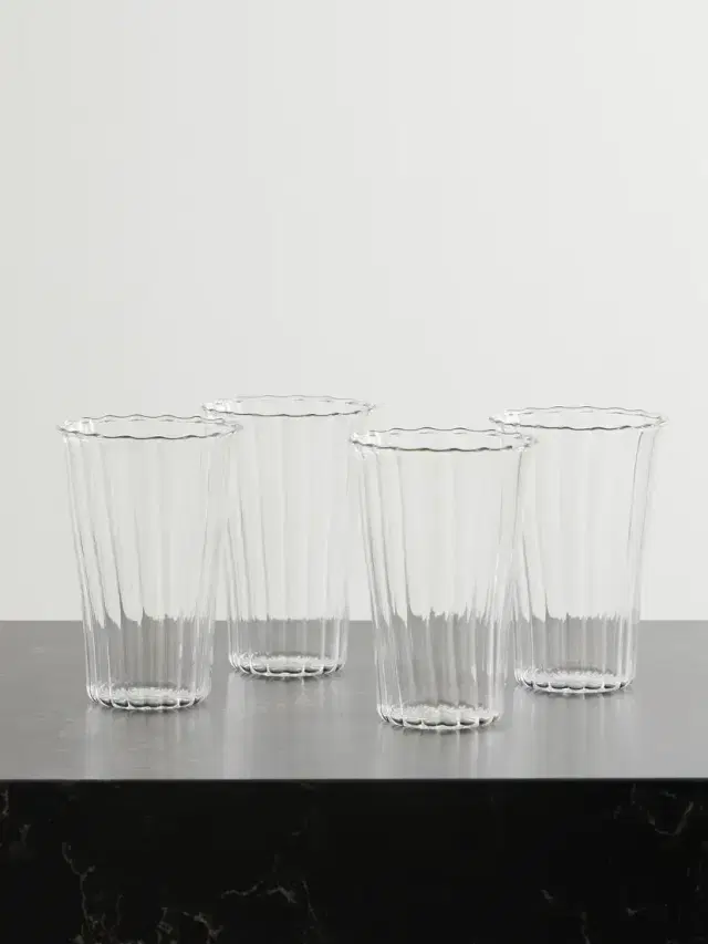 Sophie Lou Jacobsen Le Verre Grand Set Of Eight Glass Tumblers