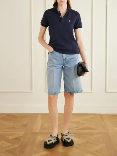 MM6 MAISON MARGIELA Logo-embroidered Cotton-piqué Polo Shirt | Thumbnail 2 MM6 MAISON MARGIELA Logo-embroidered Cotton-piqué Polo Shirt | Thumbnail 2