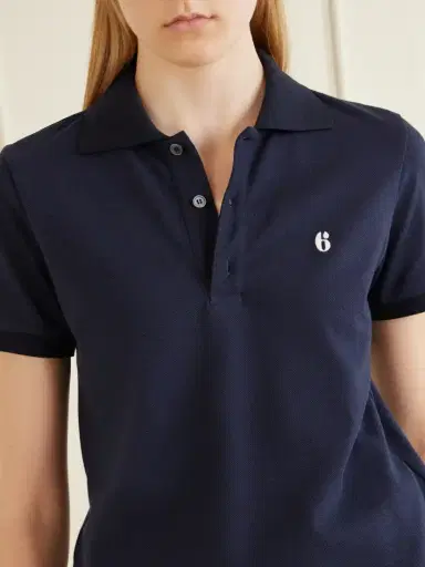 MM6 MAISON MARGIELA Logo-embroidered Cotton-piqué Polo Shirt | Thumbnail 4 MM6 MAISON MARGIELA Logo-embroidered Cotton-piqué Polo Shirt | Thumbnail 4