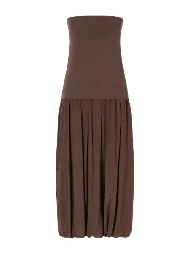St. Agni Ribbed Pleated Jersey Midi Dress