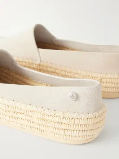 Loewe + Paula's Ibiza Rio Suede And Raffia Espadrilles | Thumbnail 5 Loewe + Paula's Ibiza Rio Suede And Raffia Espadrilles | Thumbnail 5