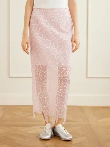 Cecilie Bahnsen Cbgus Embroidered Organza Maxi Skirt | Thumbnail 3 Cecilie Bahnsen Cbgus Embroidered Organza Maxi Skirt | Thumbnail 3