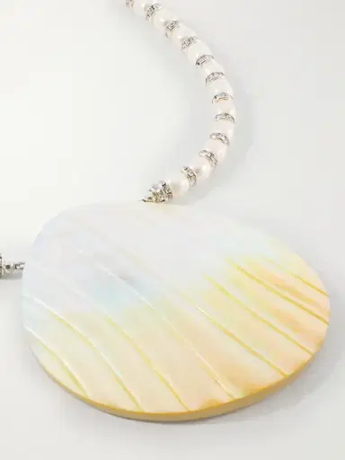 Julietta Perla Rhodium-plated, Pearl And Crystal Beaded Necklace | Thumbnail 4