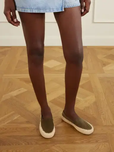 Loewe + Paula's Ibiza Rio Suede And Raffia Espadrilles | Thumbnail 2 Loewe + Paula's Ibiza Rio Suede And Raffia Espadrilles | Thumbnail 2