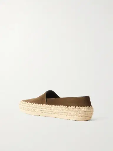 Loewe + Paula's Ibiza Rio Suede And Raffia Espadrilles | Thumbnail 3 Loewe + Paula's Ibiza Rio Suede And Raffia Espadrilles | Thumbnail 3