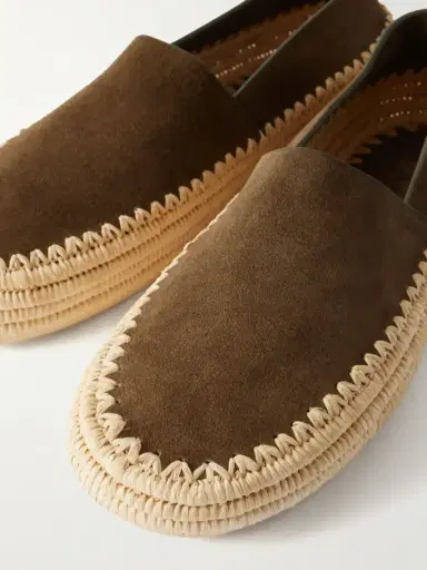 Loewe + Paula's Ibiza Rio Suede And Raffia Espadrilles | Thumbnail 5 Loewe + Paula's Ibiza Rio Suede And Raffia Espadrilles | Thumbnail 5