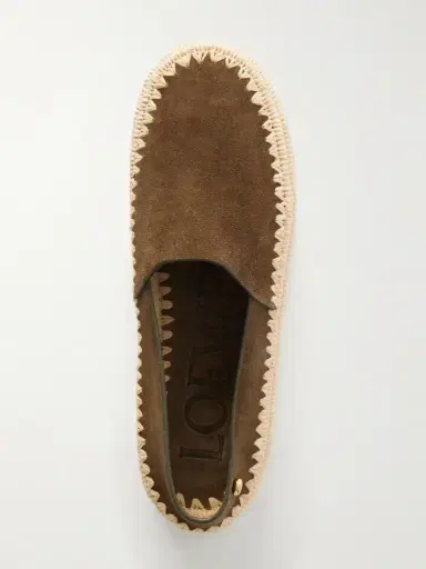Loewe + Paula's Ibiza Rio Suede And Raffia Espadrilles | Thumbnail 6 Loewe + Paula's Ibiza Rio Suede And Raffia Espadrilles | Thumbnail 6