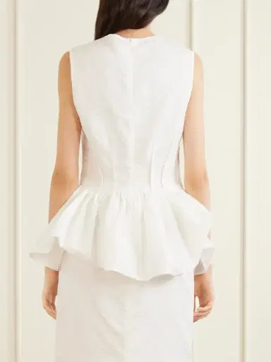 Cecilie Bahnsen Cbdaimi Cotton-blend Matelassé Blouse | Thumbnail 3 Cecilie Bahnsen Cbdaimi Cotton-blend Matelassé Blouse | Thumbnail 3