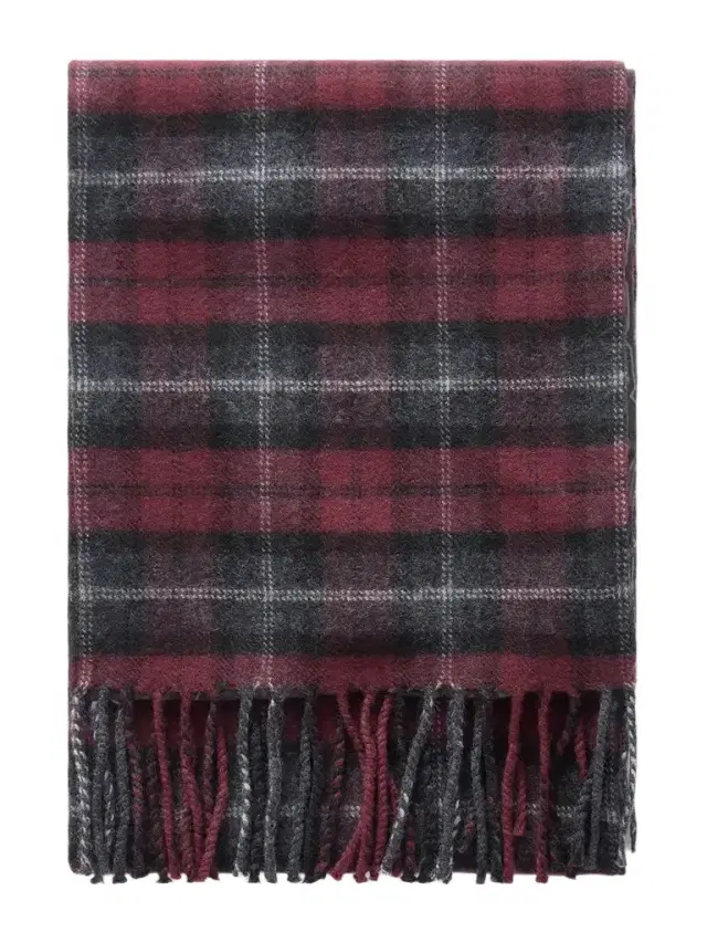 Etro Fringed Checked Wool Scarf