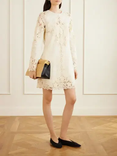 Ulla Johnson Broderie Anglaise-trimmed Linen Mini Dress | Thumbnail 2 Ulla Johnson Broderie Anglaise-trimmed Linen Mini Dress | Thumbnail 2