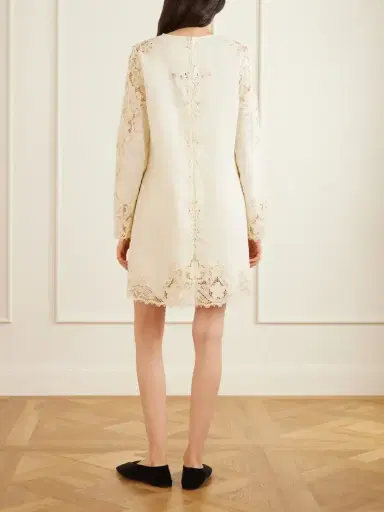 Ulla Johnson Broderie Anglaise-trimmed Linen Mini Dress | Thumbnail 3 Ulla Johnson Broderie Anglaise-trimmed Linen Mini Dress | Thumbnail 3