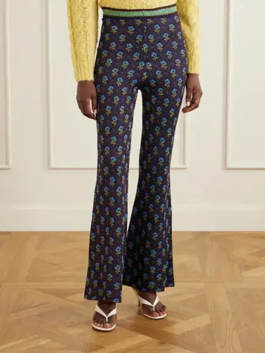 Etro Floral Knitted Flared Pants | Thumbnail 3