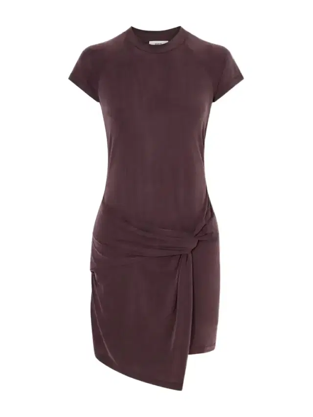 AGOLDE Draped Stretch-satin Mini Dress