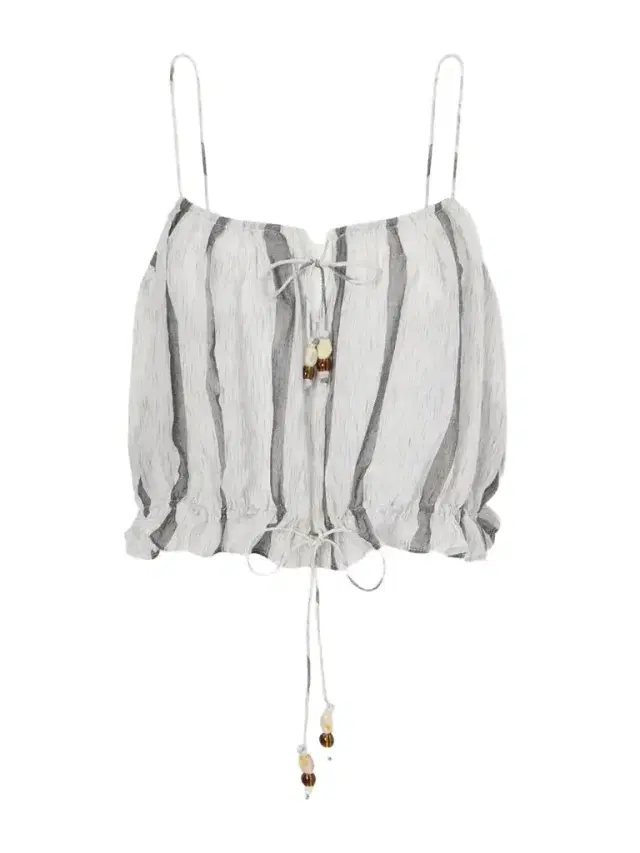 Ulla Johnson Cara Bead-embellished Striped Cotton Coverup