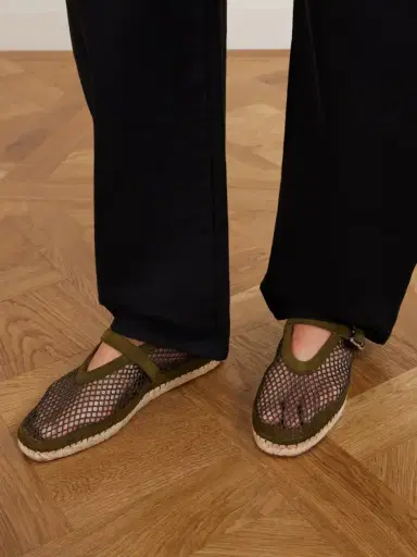 Alaïa Suede-trimmed Mesh Espadrilles | Thumbnail 2 Alaïa Suede-trimmed Mesh Espadrilles | Thumbnail 2